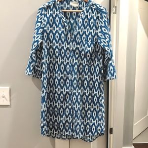 ANTHROPOLOGIE ikat shirt dress
